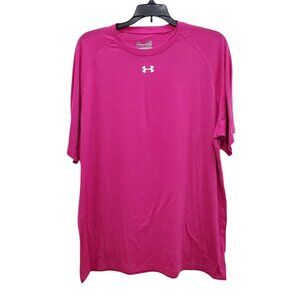 UnderArmour‎ Under Armour HeatGeat Women's Magenta Loose Fit Athletic Tee Size L